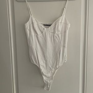 White bodysuit from Zara